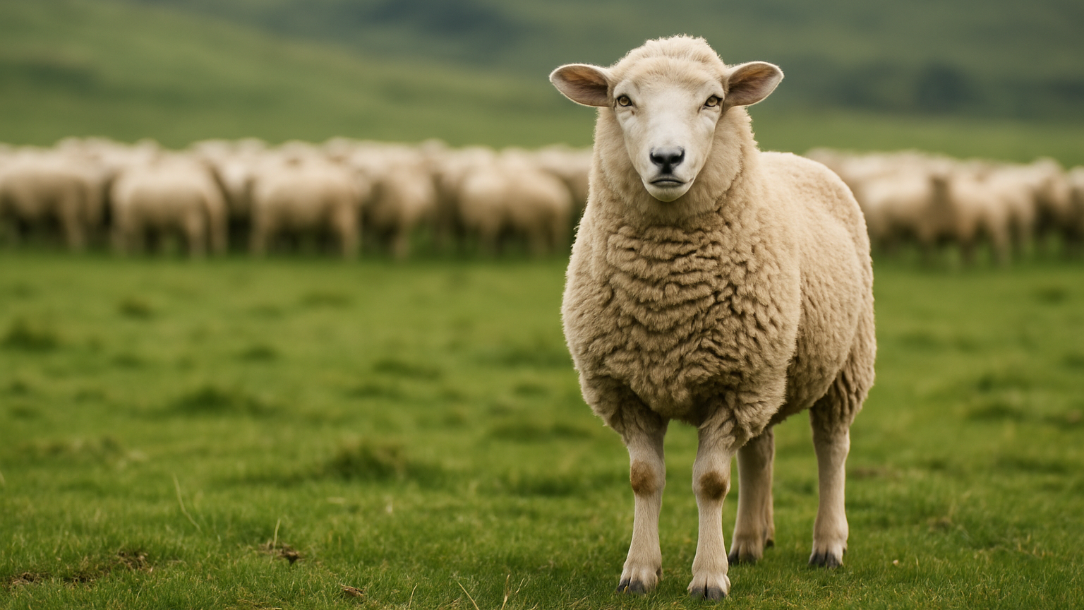un mouton de panurge sorti du troupeau